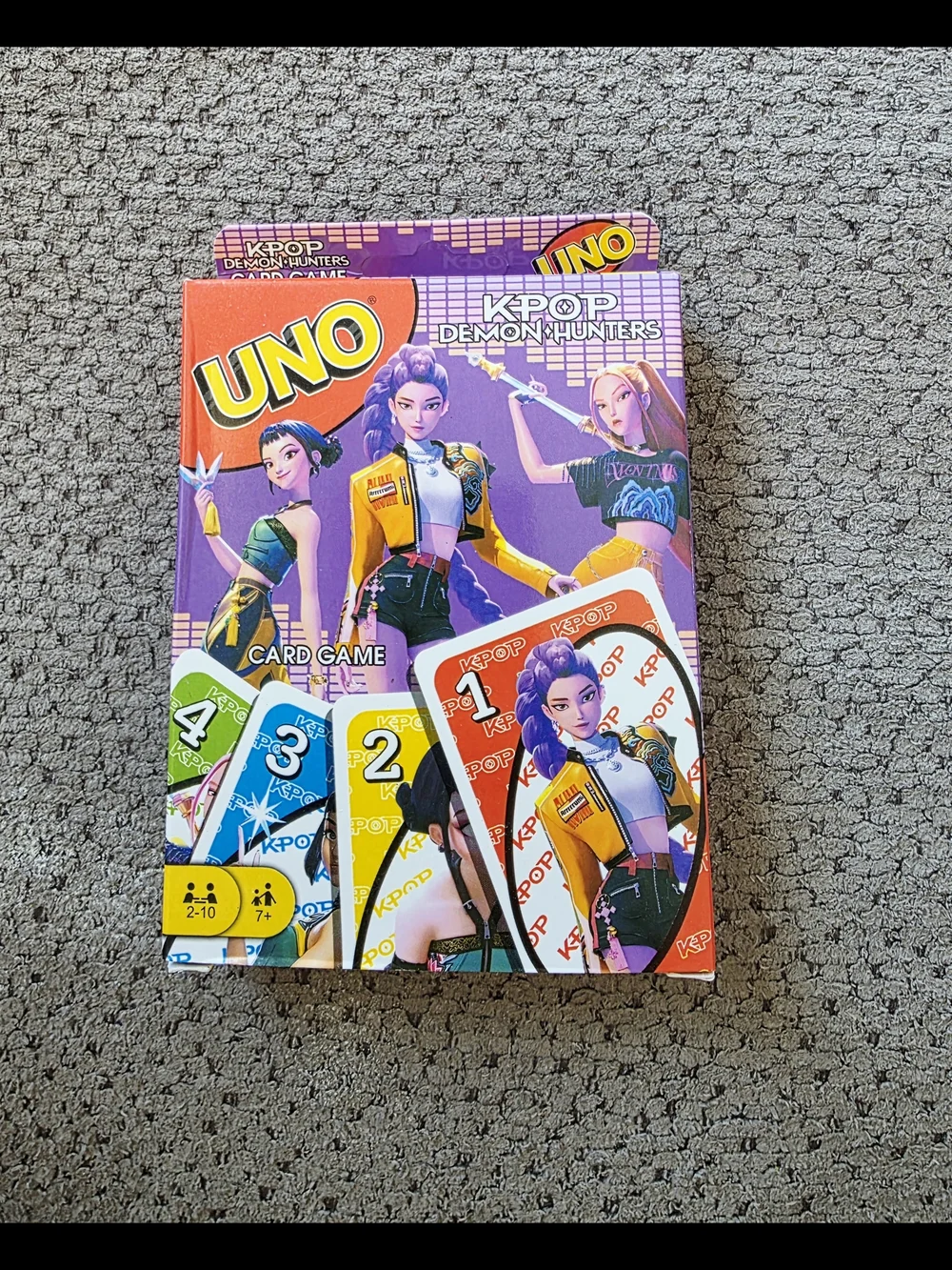 K-Pop Demon Hunters Huntrix Girls Uno Card Game